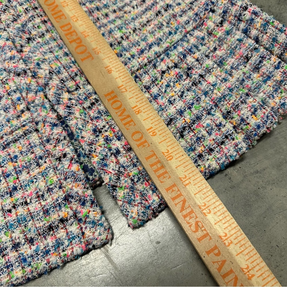 J. Crew Rainbow Tweed Jacket Pleated‎ Ends 6 - Picture 5 of 7